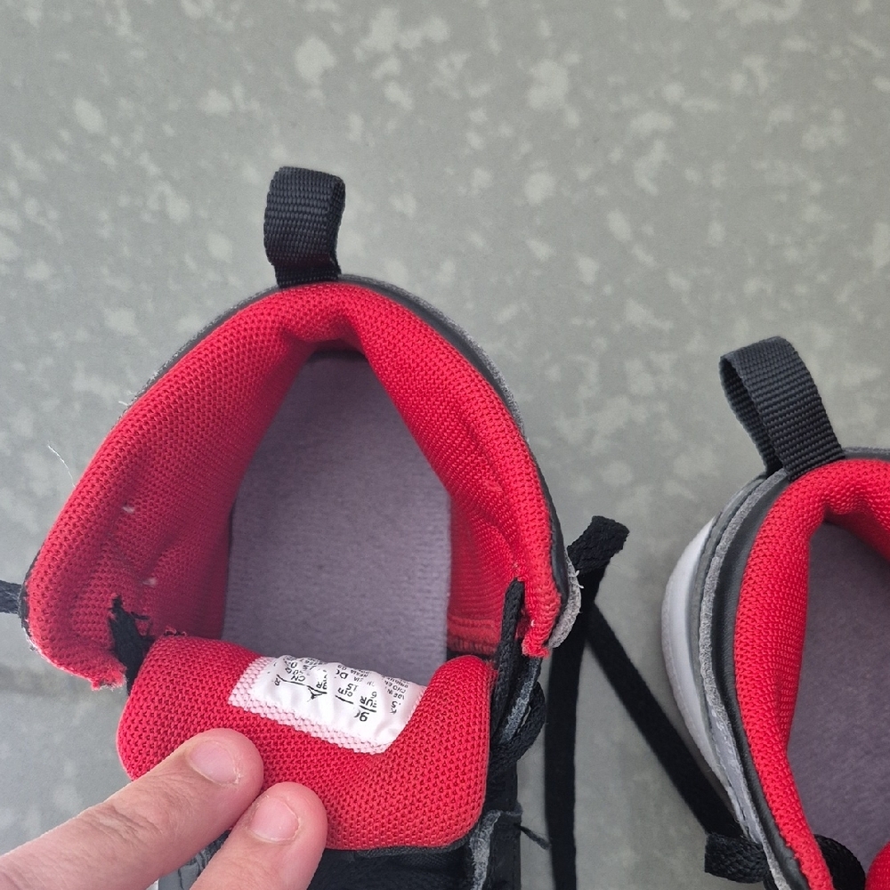 Nike Kids Black and Red High-Top Sneakers - Picture 6 of 6